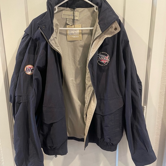 Cutter & Buck SUPER BOWL XXXVI NEW ENGLAND PATRIOTS v RAMS Embroidered LG JACKET - Picture 5 of 7